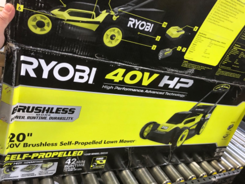 Photo 3 of 40V HP Brushless 20 in. Cordless Electric Battery Walk Behind Self-Propelled Mower with 6.0 Ah