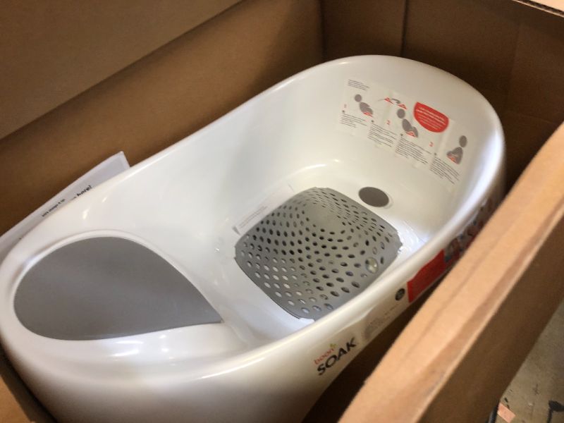 Photo 2 of Boon Soak 3-Stage Baby Bath Tub in Grey
