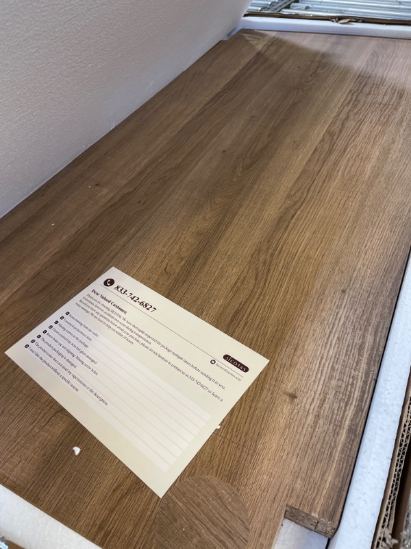 Photo 1 of SICOTAS Farmhouse Coffee Table,Wood Table with Storage Shelf Rustic Center Table Wood Look Rectangle Accent Table 2-Tier Sofa Side Table Mid Century Modern Coffee Table Living Room Furniture