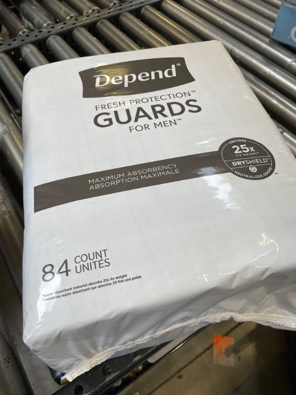 Photo 2 of Depend Incontinence Guards/Incontinence Pads for Men/Bladder Control Pads, Maximum Absorbency, 