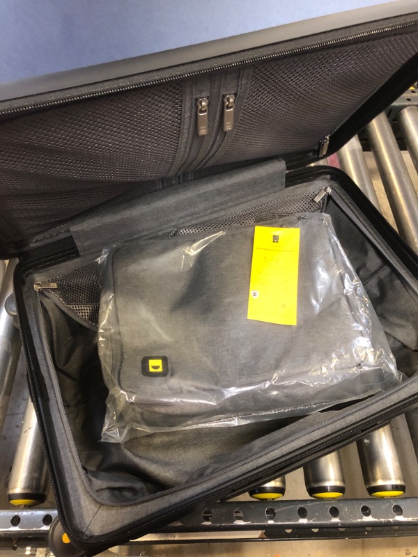 Photo 3 of LEVEL8 Elegance Carry On Suitcase, 20” Hardside Luggage with TSA Lock, Spinner Wheels - Blue Grey
