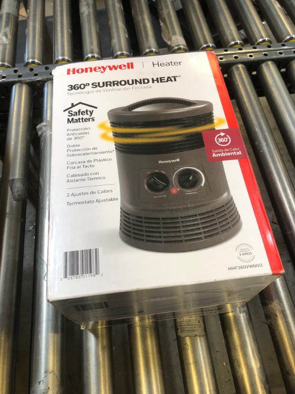 Photo 2 of Honeywell 360° Surround Fan Forced Heater New Black HHF360V
