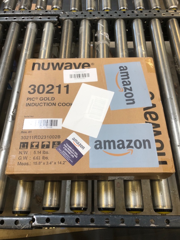 Photo 2 of Nuwave Precision Induction Cooktop Gold, 12” Shatter-Proof Ceramic Glass Surface, Large 8” Heating Coil, Portable, 51Temp Settings 100°F to 575°F, 3 Wattage Settings 600, 900, and 1500 Watts
