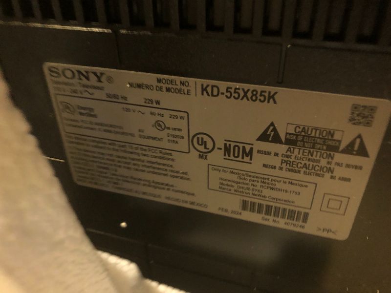 Photo 6 of Sony X85K 55" 4K HDR Smart LED TV