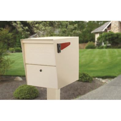 Photo 1 of Mail Boss Packagemaster Series 7207 Mailbox, Steel, Powder-Coated, 11-1/4 in W, 21 in D, 13-3/4 in H, White
