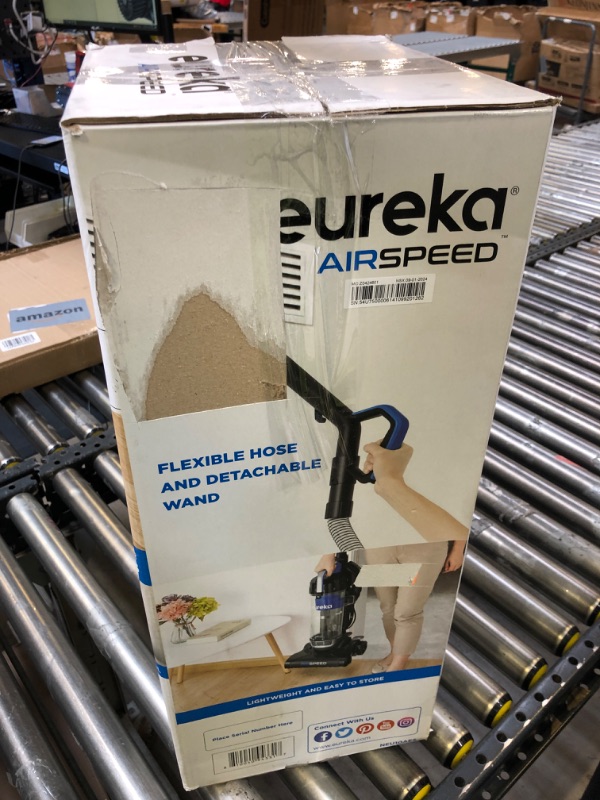 Photo 1 of Eureka Airspeed Ultra-Lightweight Compact Bagless Upright Vacuum Cleaner, Replacement Filter, Blue