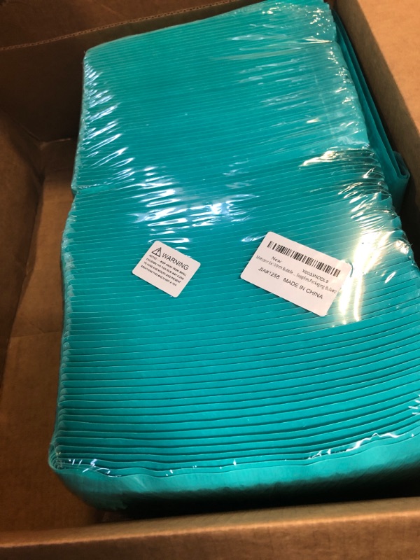 Photo 2 of Metronic Bubble Mailers 6x10" 100 Pack Usable Size 6x9" Teal Padded Envelopes Self-Seal Small Bubble Mailers Cushioning Bubble Envelopes for Shipping Small Items Jewelry Makeup Gifts
