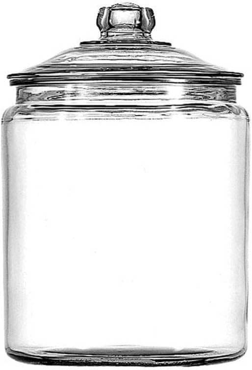 Photo 1 of Anchor Hocking Heritage Hill Glass 0.5 Gallon Storage Jar, Set of 1
