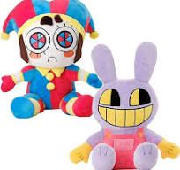 Photo 1 of Jax and Pomni Plush,Horror Cute Stuffed Plushies Doll Toys, Jax and Pomni Plush for Birthday Christmas, Kids and Adults Choice (2pcs)