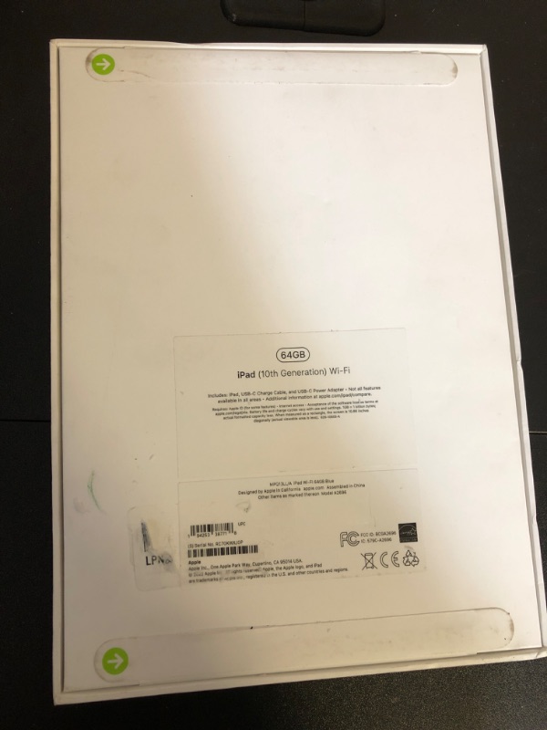 Photo 3 of Apple iPad (10th Generation): with A14 Bionic chip, 10.9-inch Liquid Retina Display, 64GB, Wi-Fi 6, 12MP front/12MP Back Camera, Touch ID, All-Day Battery Life – Blue WiFi 64GB Blue***factory sealed