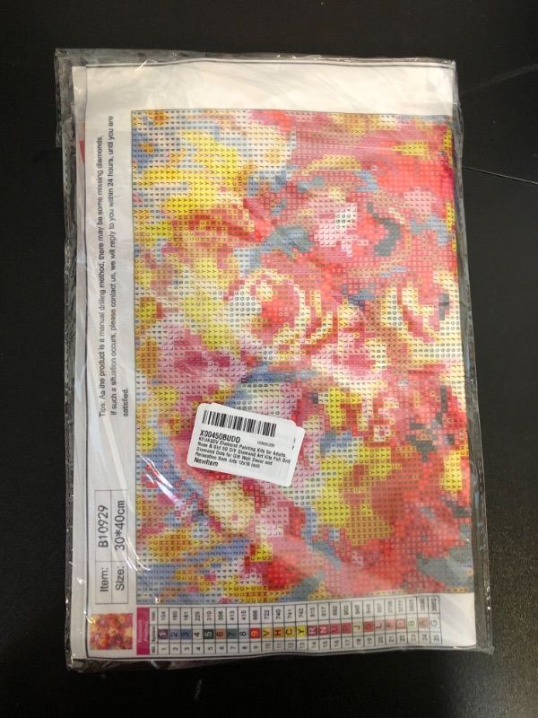 Photo 1 of KEUASDV Diamond Painting Kits for Adults, Rose & Girl 5D DIY Diamond Art Kits Full Drill Diamond Dots for Gift Wall Decor and Relaxation Gem Arts 12x16 inch