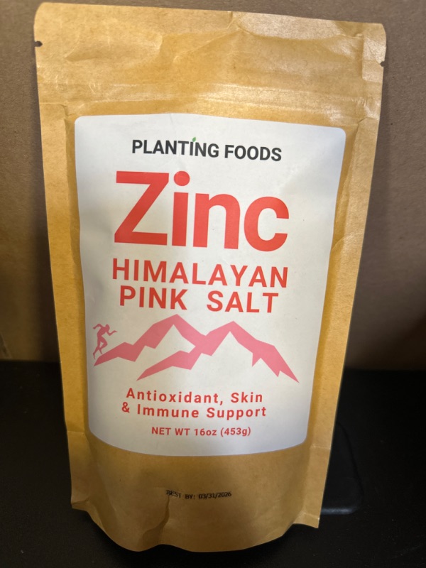 Photo 2 of exp date 03/2026--Himalayan Pink Salt + Vitamin B7 (Biotin) | Fine Grain 1 lbs | Premium Organic Pure & Unrefined | Healthy Nutrient & Mineral Dense | Vegan | 11 Month Supply | (1 Pound Bag) Himalayan Salt + Vitamin B7 (Biotin)