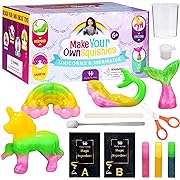 Photo 1 of Hula Home Unicorn & Mermaid Squishy Making Craft Kit for Kids 6+, Makes 4 Glow in The Dark DIY Squishie Toy