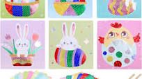 Photo 1 of VIKILON 24 Pack Easter Craft for Kids Make You Own Easter Foam Sticker for Girls Boys DIY Easter Arts and Crafts for Kids Classroom Easter Art Project Easter Gifts