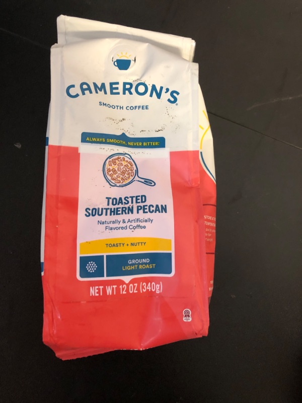 Photo 2 of exp date 08/2024--Cameron's Coffee Roasted Ground Coffee Bag, Flavored, Toasted Southern Pecan, 12 Ounce Coffee Bag Toasted Southern Pecan 12 Ounce (Pack of 1)