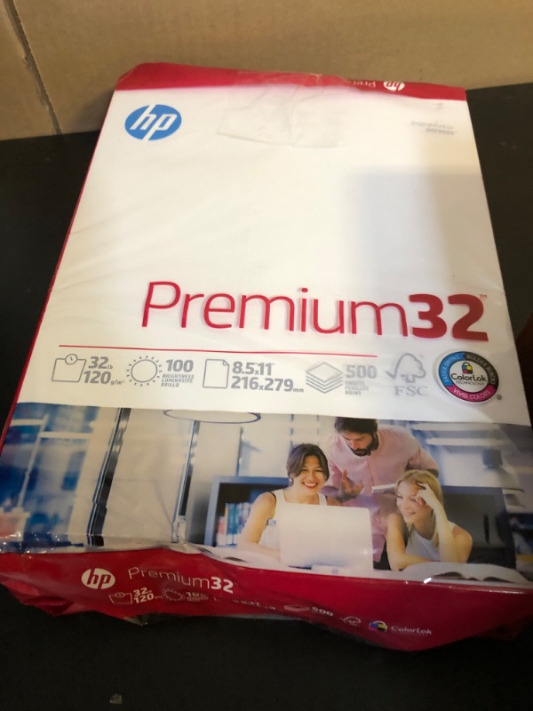 Photo 2 of HP Paper Printer | 8.5 x 11 Paper | Premium 32 lb | 1 Ream - 500 Sheets | 100 Bright | Made in USA - FSC Certified | 113100R 1 Ream | 500 Sheets Premium32