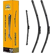 Photo 1 of 3 Wiper Blades Replacement for Ford Explorer 2011-2018,Original Equipment Replacement Front and Rear Windshield Wiper Blade - Pinch Tab 26"/22"/11" (Set of 3) OE# BB5Z-17528-E/D/A