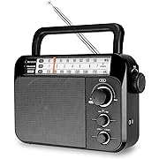 Photo 1 of Retekess TR604W AM FM NOAA Radio, Portable Emergency Weather Radios with Best Reception, AC or D Battery Powered, with Clear Dial and Large Knob