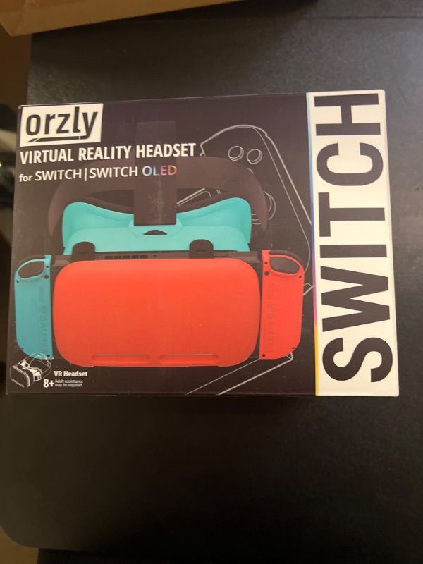 Photo 2 of Orzly VR Headset Designed for Nintendo Switch & Switch OLED Console with Adjustable Lens for a Virtual Reality Gaming Experience and for Labo VR - Colour Pop - Gift Boxed Edition Tanami