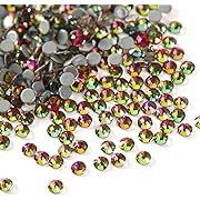 Photo 1 of 2 packs Pieces Hotfix Crystals Rhinestones Flat Back Rhinestones for Crafts Clothes Shoes DIY Supplies, Rainbow, SS16, 3.8-4.0mm
