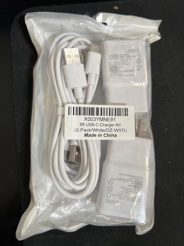 Photo 2 of Samsung Charger Fast Charging Cord 6ft with USB Wall Charger Block for Samsung Galaxy S10/S10e/S10 Plus/S9/S9 Plus/S8/S8 Plus/Note 20/Note 10/Note 9/Note 8/S20 S21 S22 S23 Ultra/A52/A53/A54 [2-Pack]