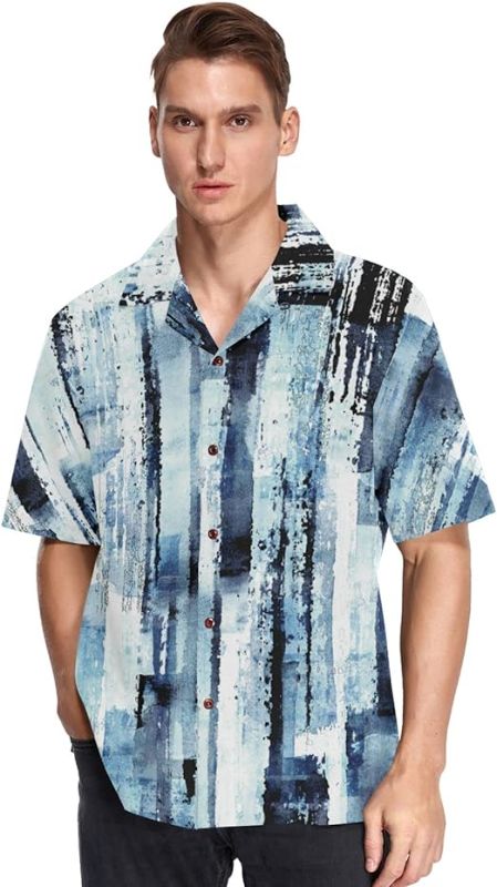 Photo 1 of  SIZE  XXL       Oyihfvs Hawaiian Short Shirt Casual Button Down Shirt Summer Shirt Beach Shirt 