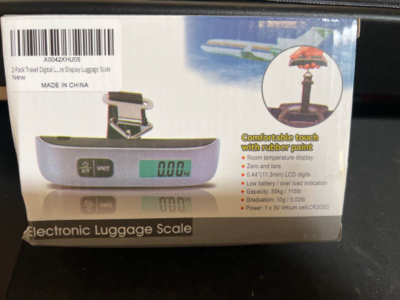Photo 2 of Overload tor 110lb 50kg Portable Travel LCD Digital Hanging Luggage Scale Electronic Weight