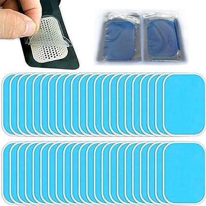 Photo 1 of huiming 50Pcs/25Packs Gel Pads for abs Stimulator Replacement for Ultimate Muscle EMS Abdominal Belt Arm Leg Waist Workout