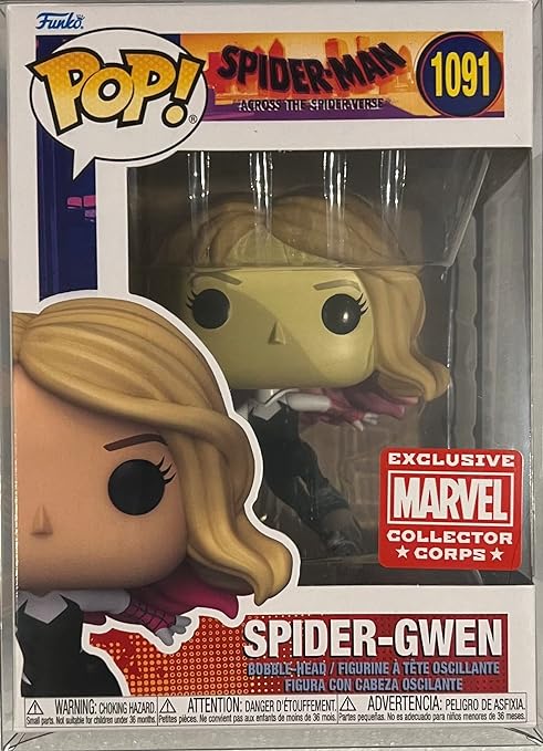 Photo 1 of POP Spider-Man Across The Spider-Verse Marvel Collector Corps Exclusive Spider-Gwen #1091 w/ Free Acrylic CASE