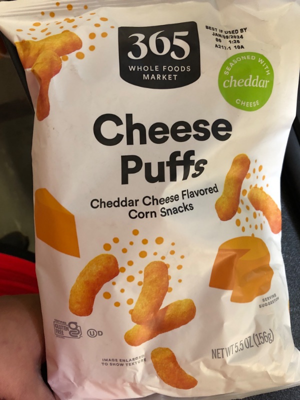Photo 1 of 365 by Whole Foods Market, Cheese Puffs, 5.5 Ounce 3 PCS
