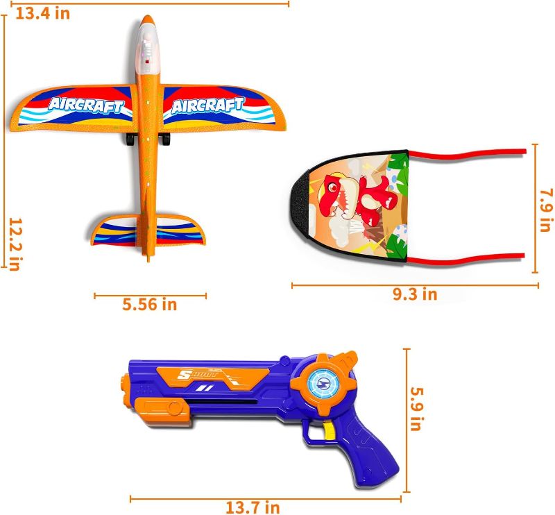 Photo 1 of TEMI 6 Pack Airplane Kite Launcher Toys  
