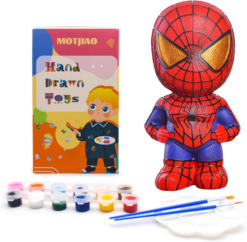 Photo 1 of Draw Your own Cartoon Piggy Bank Set - Kid's Art Set -4-12 Year Old Children Drawing Gifts - DIY Drawing Toys - Craft Drawing Project Gifts
