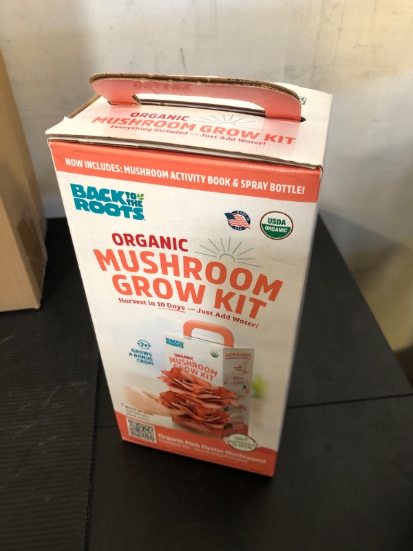 Photo 2 of Back to the Roots Organic Pink Mushroom Grow Kit, Harvest Gourmet Mushrooms In 10 Days Pink Oyster Mushroom Kit