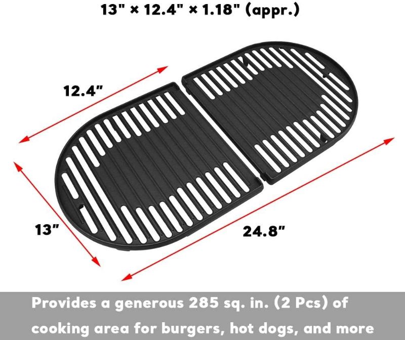 Photo 1 of Uniflasy Cast Iron Grill Cooking Grates for Coleman Roadtrip Swaptop Grills 2 Pack
