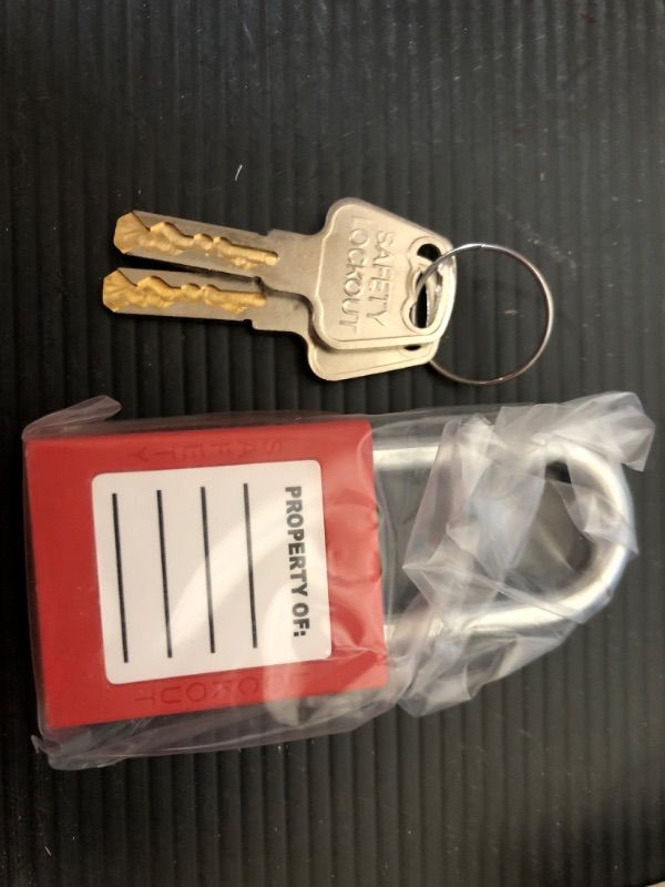 Photo 2 of 2pack--Lockout Tagout Locks Set - 5pcs Red Loto Locks, Lockout Locks Keyed Different, 2 Keys Per Lock, OSHA Compliant Lock Out Tag Out Padlocks, Safety Padlocks for Electrical Lockout Tag Out Kits
