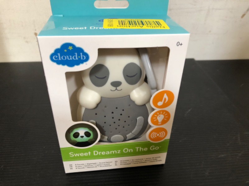 Photo 2 of Cloud b Travel Comforting Sound Machine w/ Calming Light | 4 White Noise and 4 Lullabies | Re-Activating Smart Sensor | Sweet Dreamz On the Go™ - Panda Sweet Dreamz on the Go - Panda