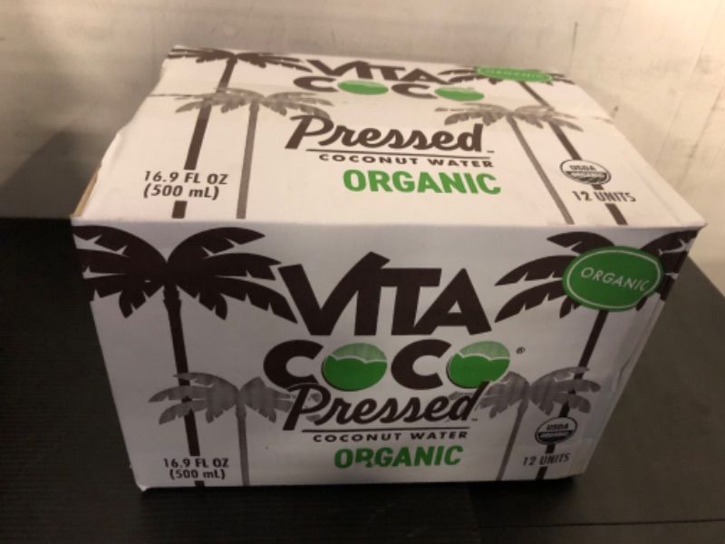 Photo 2 of 12pcs exp date 18/jul/2024---Vita Coco Organic Coconut Water, Pressed, More "Coconutty" Flavor, Natural Electrolytes, Vital Nutrients, 16.9 Fl Oz (Pack of 12) Pressed Organic