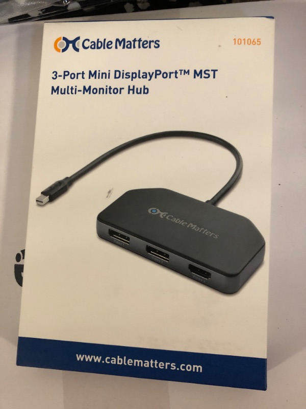 Photo 2 of Cable Matters Triple Monitor USB C Hub with 3X DisplayPort and 100W Charging - Support up to 8K and 4K 120Hz HDR - Thunderbolt 4, USB4 Compatible for Surface Pro, XPS (Windows Only)
