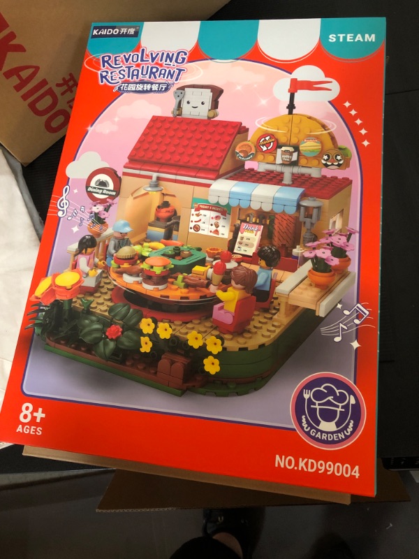 Photo 2 of Flowers Garden Restaurant Building Toys Compatible with Lego Friends Sets for Girls 8-12 Pretend Toy Friends Sets for Girls 6-12 10-12, with Lots of Unique Restaurant Decoration and Gourmet Food