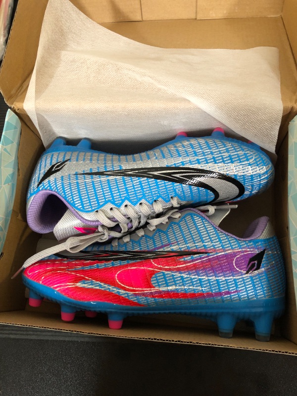 Photo 2 of AMZ BSHIDA World Cup Professional WomensSoccer Cleats Adult Firm Ground Football Training Boots TF/AG Soccer Shoe Sneaker Sz 3.5