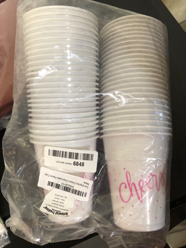 Photo 1 of Fun Express Cheers Disposable Plastic Cups