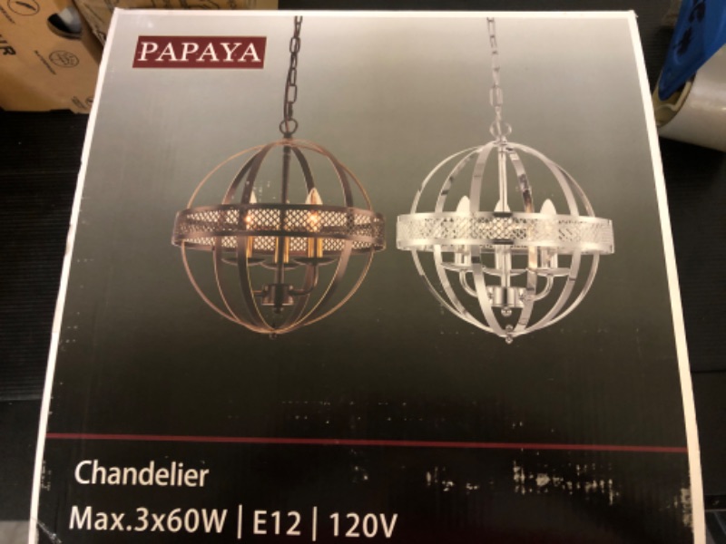 Photo 3 of  Lighting Collection Giordano Crystal 19-inch Diameter Adjustable Hanging Round Chandelier Light Fixture