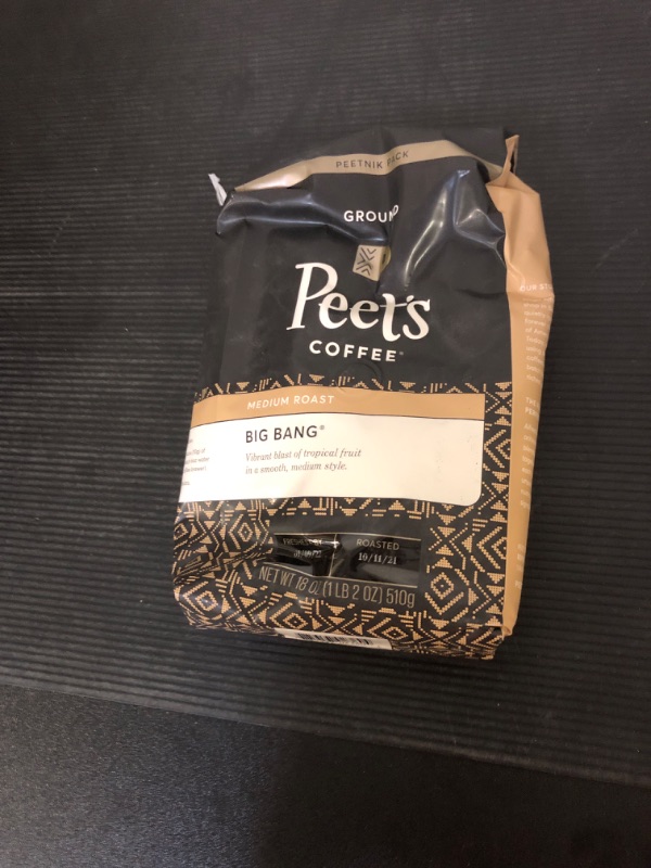 Photo 2 of Peet's Coffee Coffee, Ground, Medium Roast, Big Bang, Peetnik Pack - 18 oz