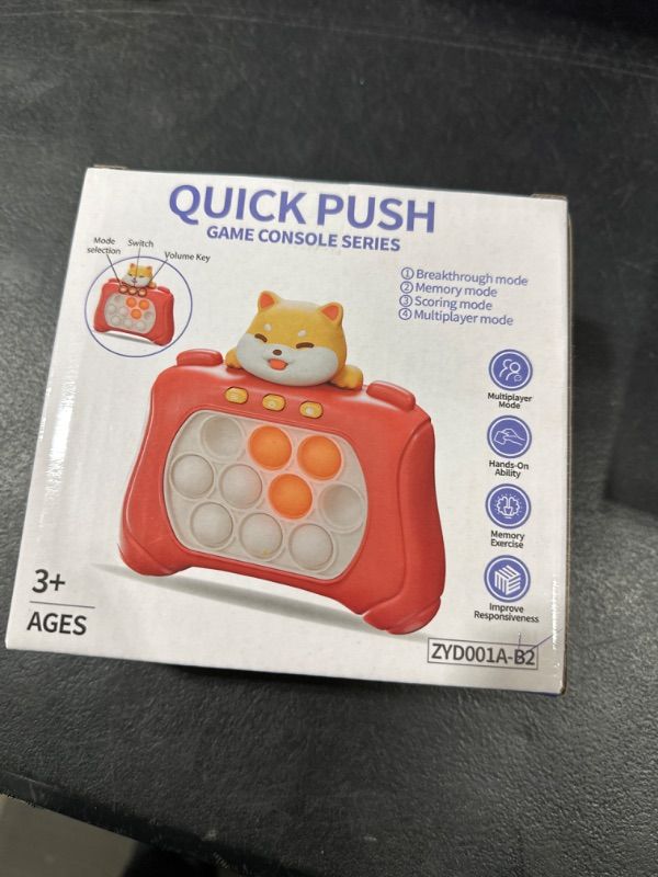Photo 1 of Bennol  Fast Push Bubble Game, Pop Fidget Toys Handheld Quick Push Game for Kids 6-8 8-10 Years Old Birthday Gift 1 Pack - Red