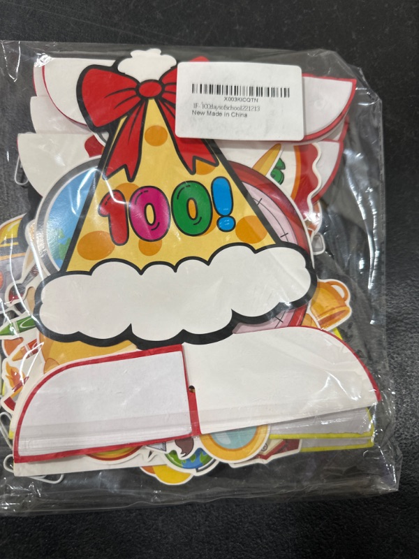 Photo 2 of 9Pcs 100 Days of School Decoration Happy 100 Days of School Table Decorations 100th Day of School Decorations Back to School Decorations Kindergarten Graduation Party Supplies