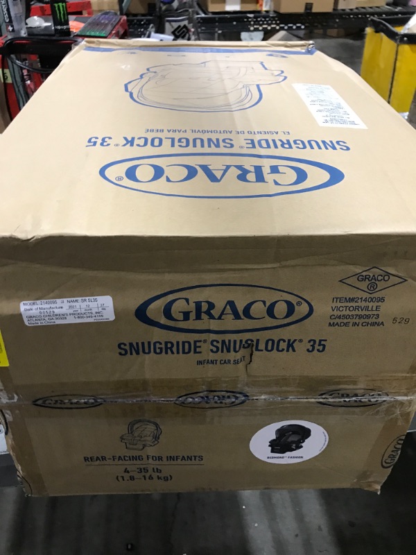 Photo 2 of Graco SnugRide SnugLock 35 Infant Car Seat | Baby Car Seat, Redmond SnugLock Easy Install Redmond