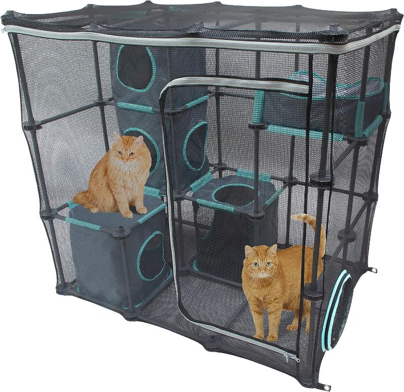 Photo 1 of Kitty City Outdoor Catio Mega Kit for Cats, Replacement Parts, and 10' Tunnels
