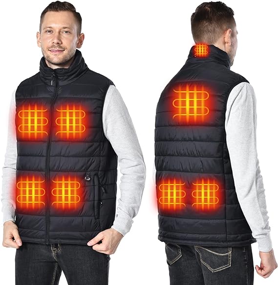 Photo 1 of Heated Vest Outdoor Lightweight Warm Heating Clothing Black? Battery Not Included? - 2XL 