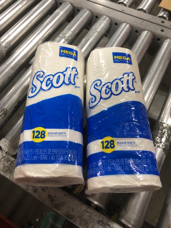 Photo 2 of 2 Pack Scott Kitchen Paper Towel Roll - 128 Sheets per Roll
