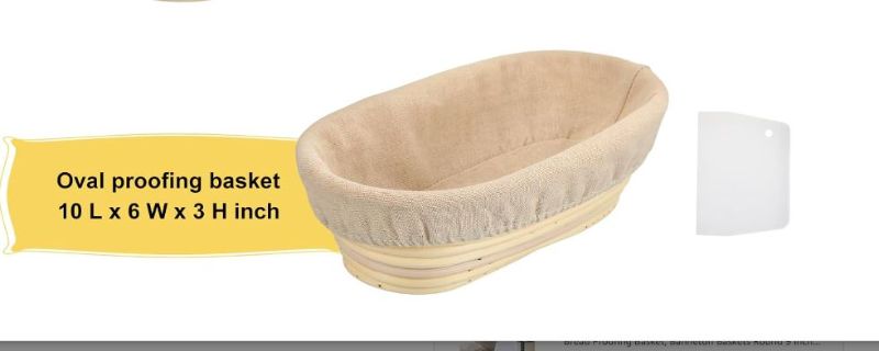 Photo 1 of 10 Inch Oval Cane Bread Proofing Basket